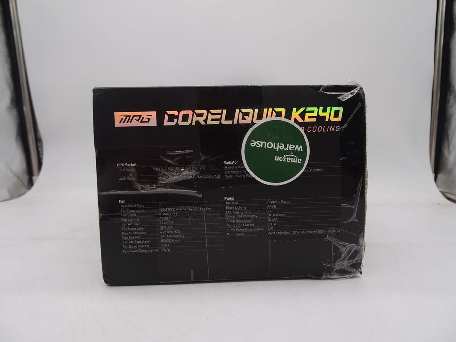Cooler procesor MSI MPG CoreLiquid K240 V2 ARGB, 2 x 120mm