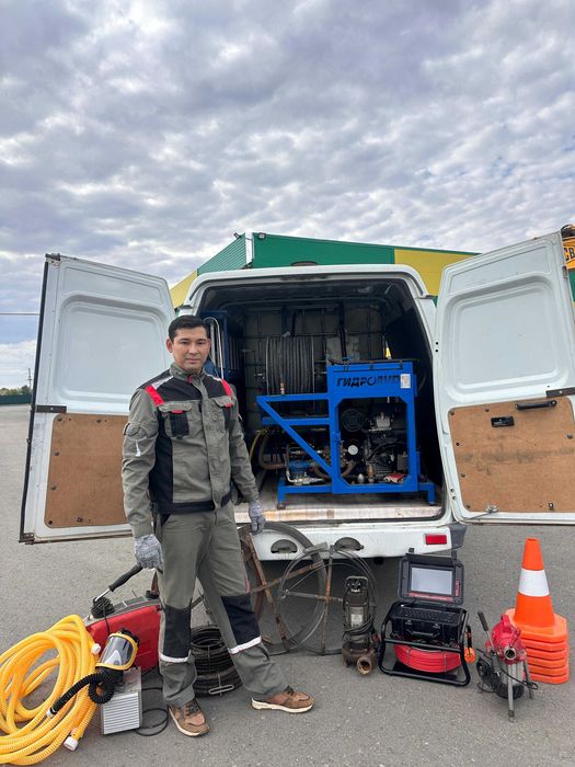 Сантехник, прочистка канализации, унитаз , кухнядагы раковина тазарту