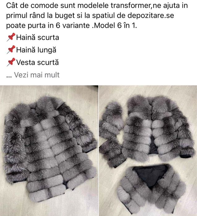 Blana 6-1 naturala , marimea s-m