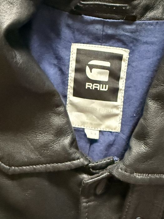 G-star raw leather jacket кожено яке