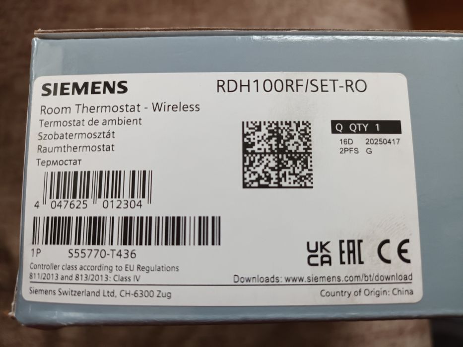 Termostat Siemens Wi-Fi Wireless