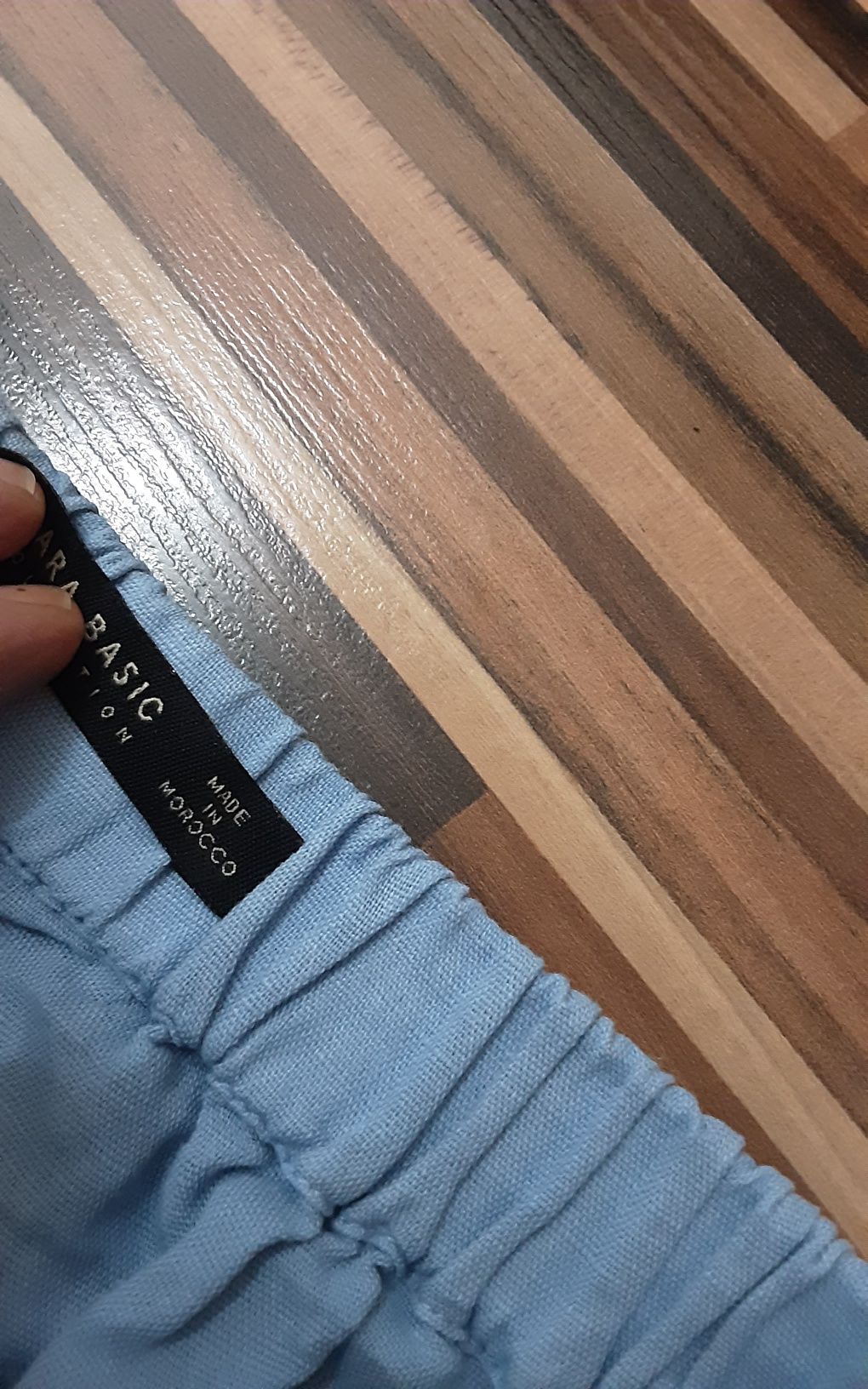 (XS) ZARA гащеризон лен и памук
