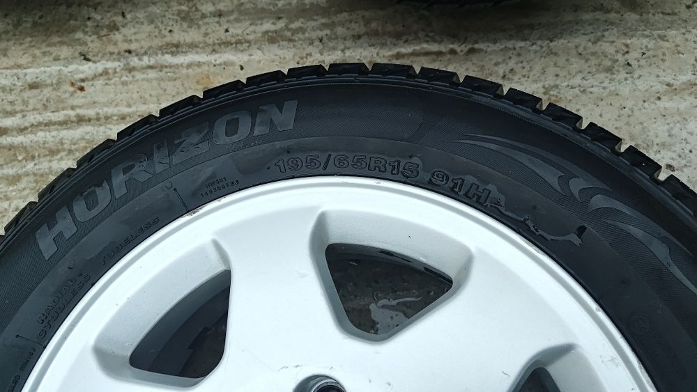 Set 4 roți 195/65 R15 (jante+cauciucuri mixte) opel zafira