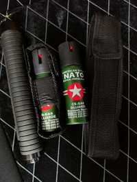 Pachet Baston Telescopic + Spray Nato / Set Spray Nato 60ml + Baston