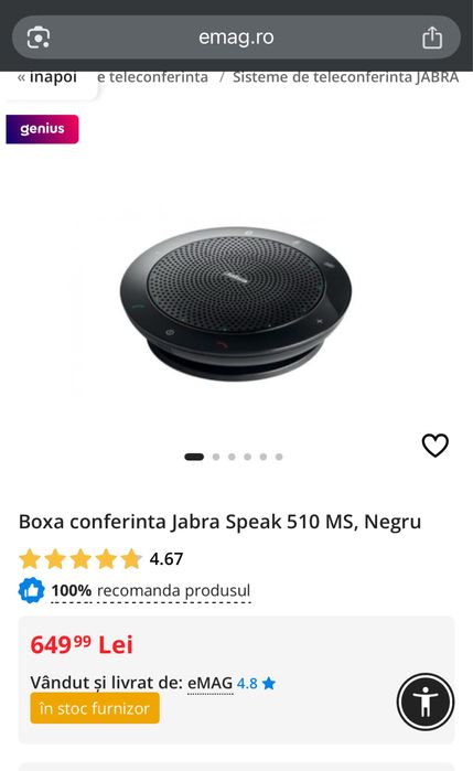 Vand boxa Jabra 510