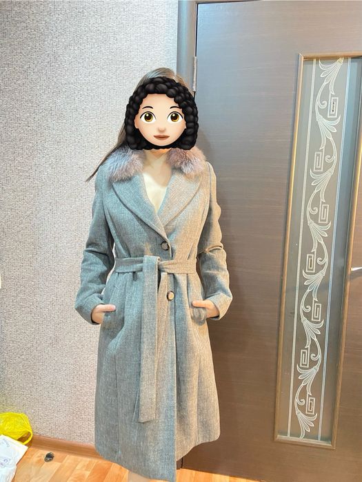 Пальто женское с мехом