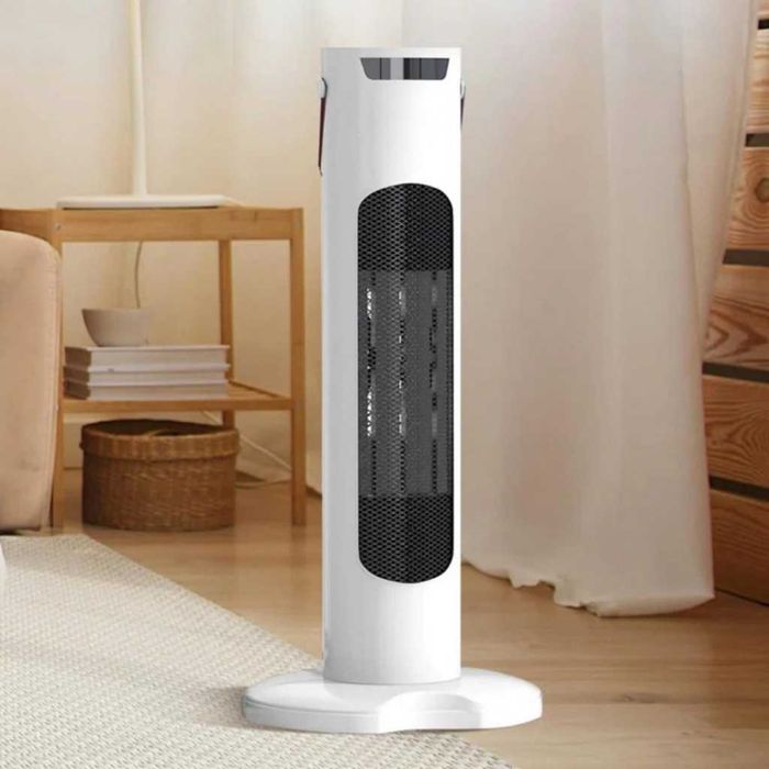 Вентилаторна печка 2в1 с керамичен нагревател, дист. LED дисплей–1500W