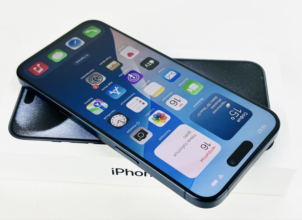 iPhone 15 Pro Max 256GB Blue Titanium USA! 92% Батерия! Гаранция!