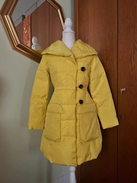 Palton Haina lunga, noua, matlasata 80% puf