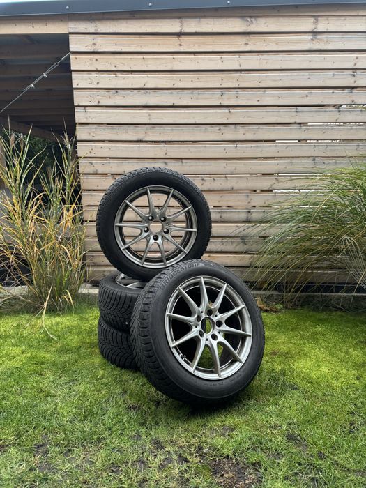 Set jante originale mercedes c klass a si b, 205/55/16 iarna ca noi