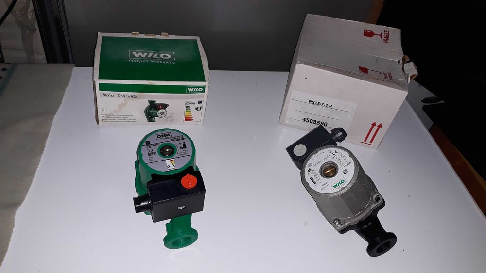 Vand doua pompe de circulatie WILO , RS STAR 25/4 , RS 25/7-3P ,noi.
