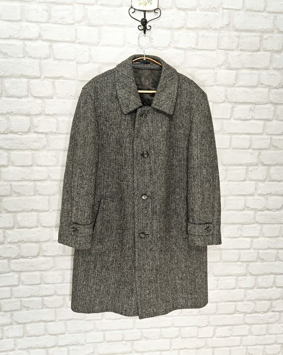 Odermark Harris Tweed Мъжко вълнено палто Размер 52