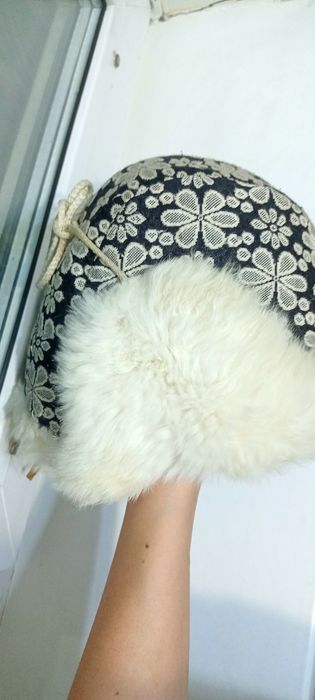 Шапка мех натуральный кролик