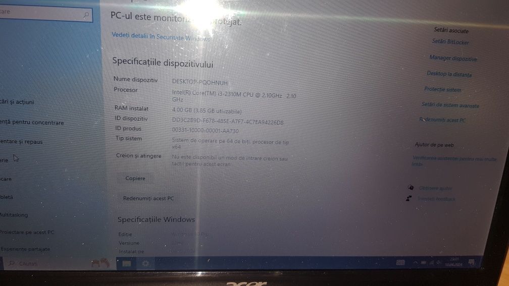 Vând sau dezmembrez laptop Acer Aspire Timeline 3830T 13,3"
