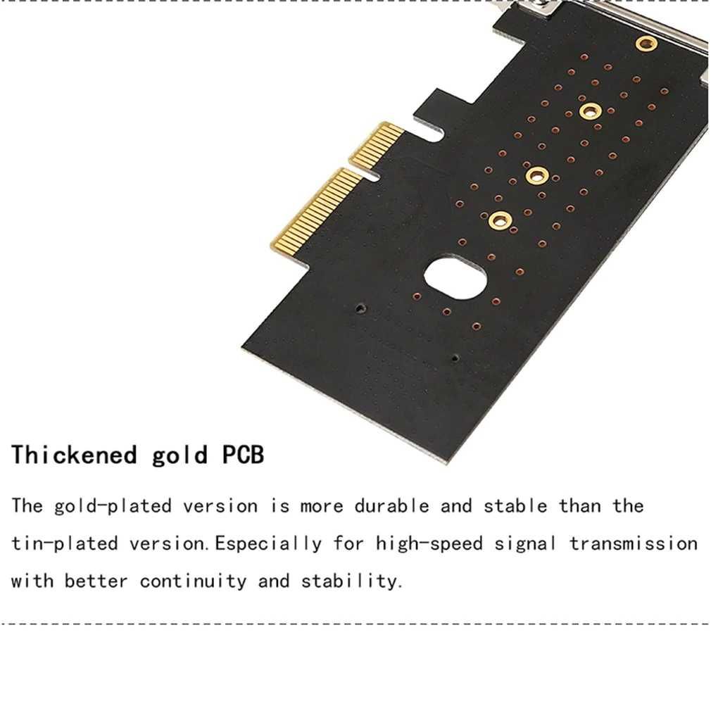 Преходник M.2 (M2) SSD NVME към PCI-E 3.0 x4 + Гаранция