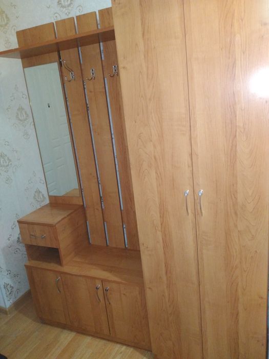 Прихожка (вешалка с зеркалом + плательный шкаф)
