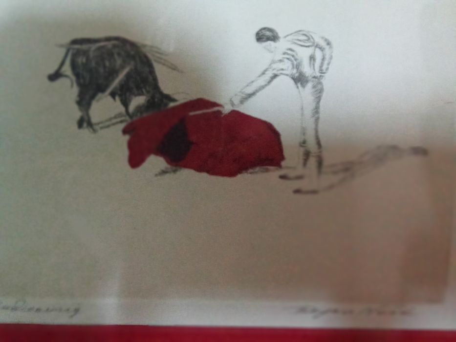 Tablou înrămat, Corida