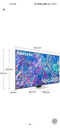 Super ofertă Samsung 65QN85B, 163 cm, Smart, 4K Ultra HD, Neo QLED, 20