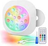 Lumini submersibile  piscine cu LED RGBW magnetice reîncărcabile