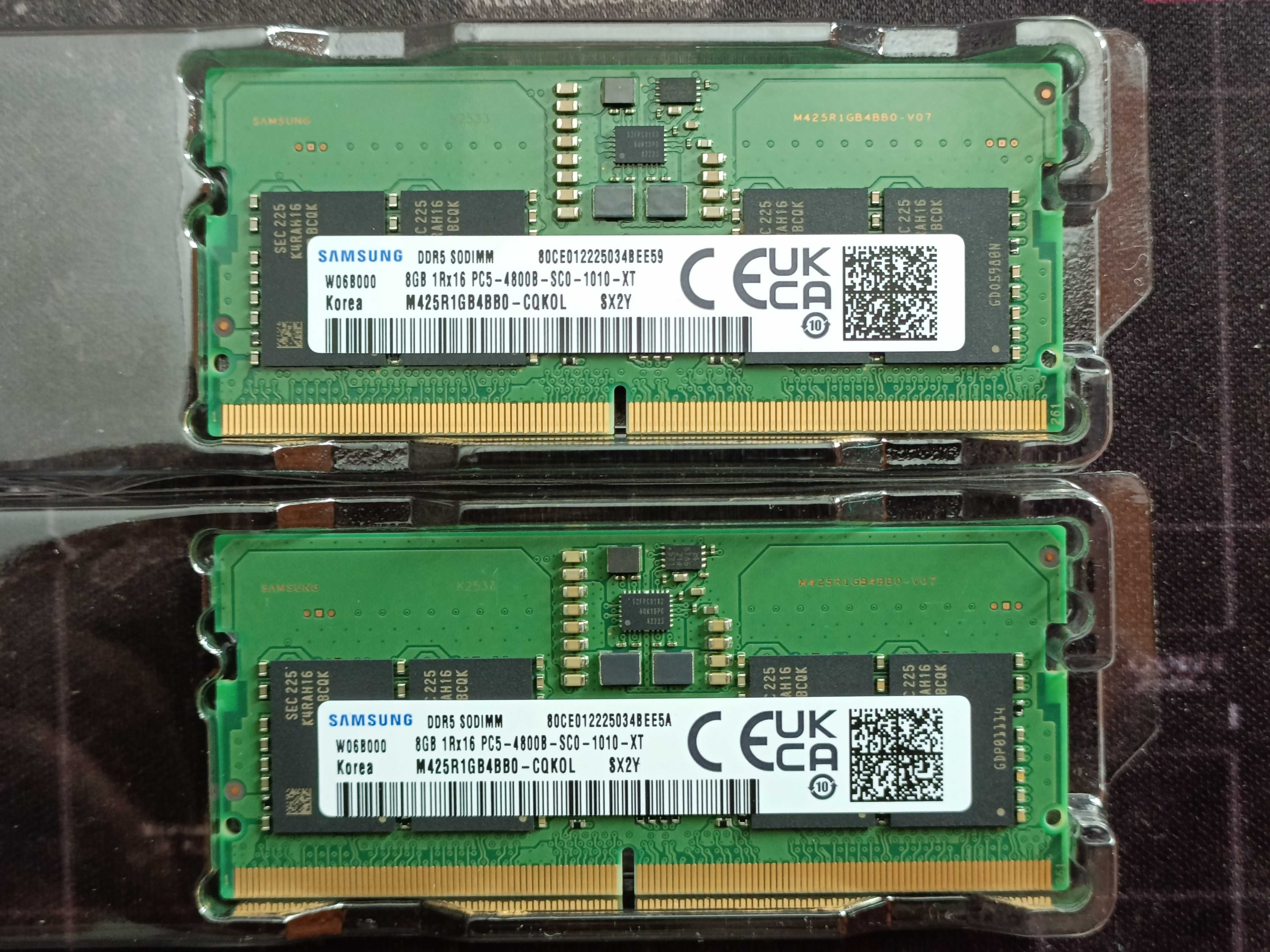 DDR 5 Samsung 16gb 2x8gb
