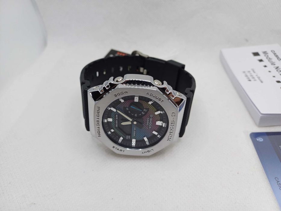 Ceas Casio g shock GM 2100 Metal Brick Wall Black .Nou, Garantie 2ani