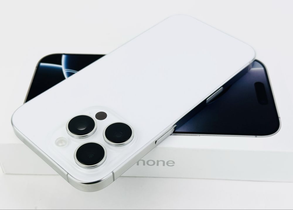 Apple iPhone 16 Pro 128GB White 100% Battery! Гаранция!