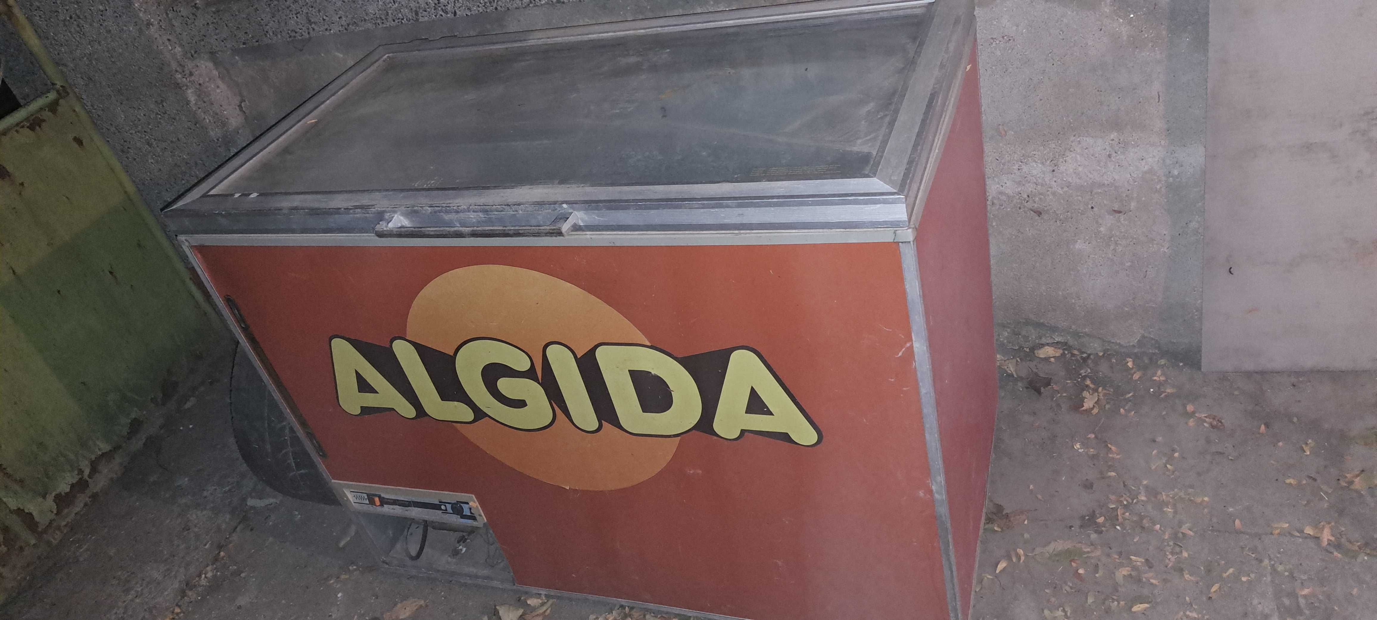 Фризер хоризонтален  ALGIDA 400 литра. със стъклен капак