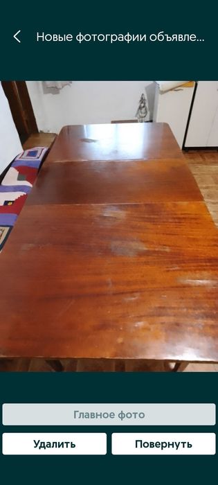 Стол.полирован;Стол стеклян;Тумбы по-5000тен каждое.Расч/налич.