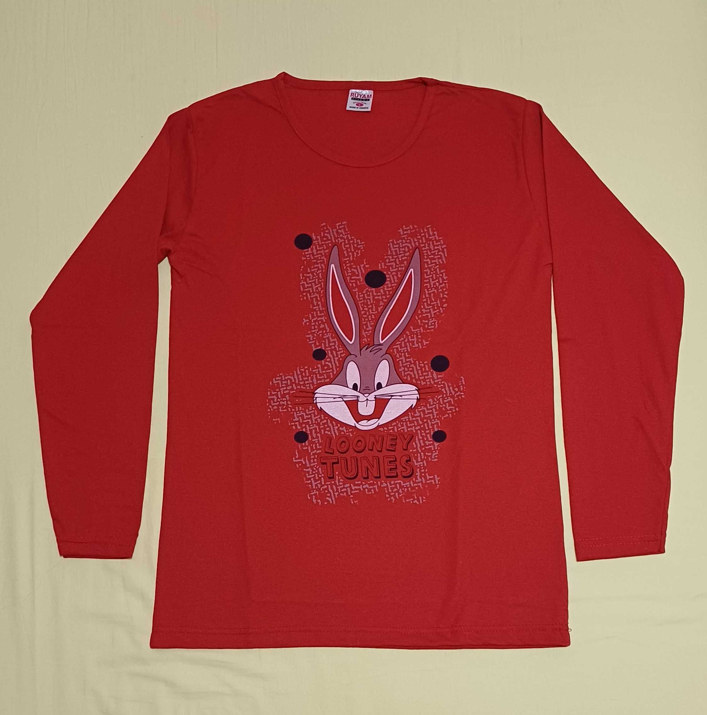НОВА дамска пижама с дълъг ръкав - M/L.