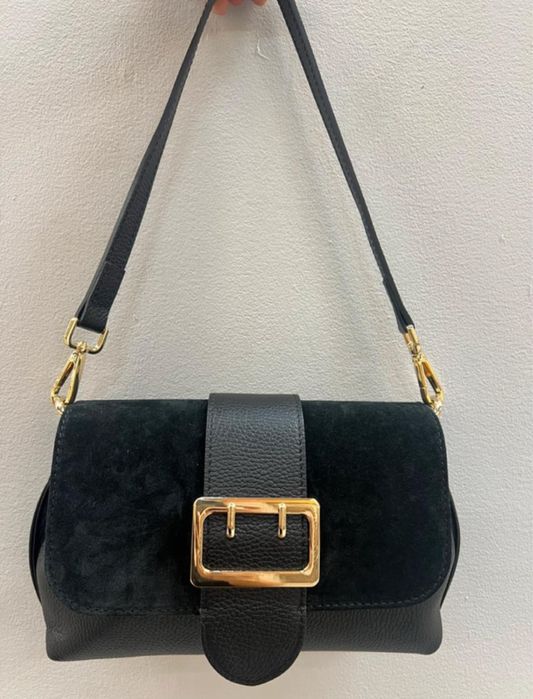 Geanta Dama Piele Naturala Capac Piele Intoarsa