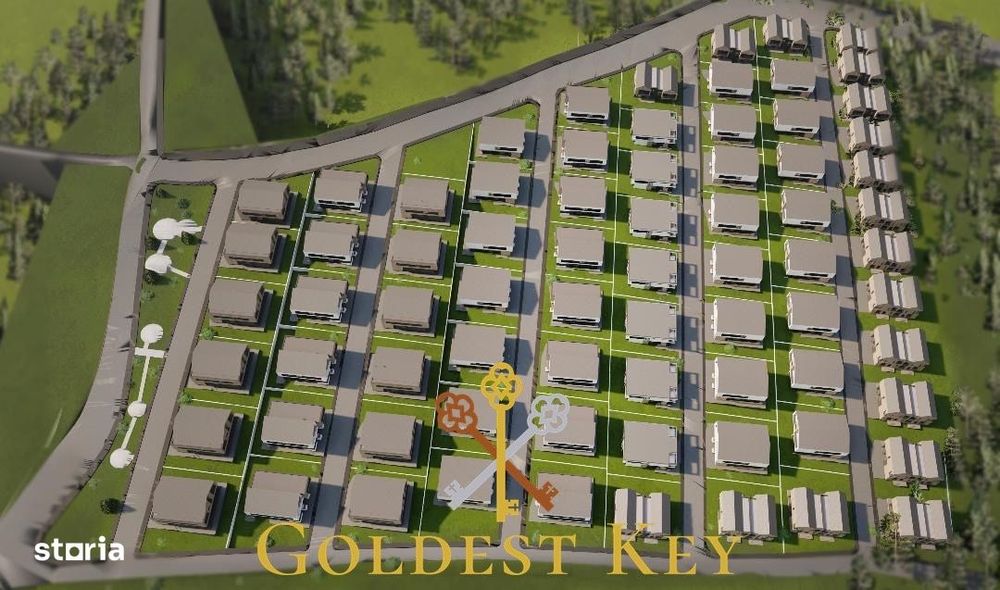 Parcele de teren cu autorizatie de constructie duplex in Chinteni!