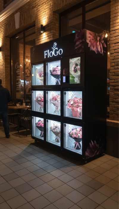 Аппарат для цветов, цветочный аппарат, вендинг для цветов