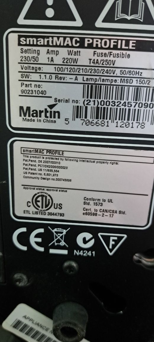 Martin smart mac moving head