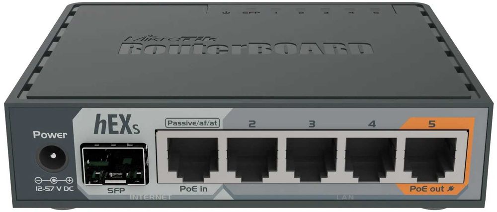 Маршрутизатор MikroTik hEX S