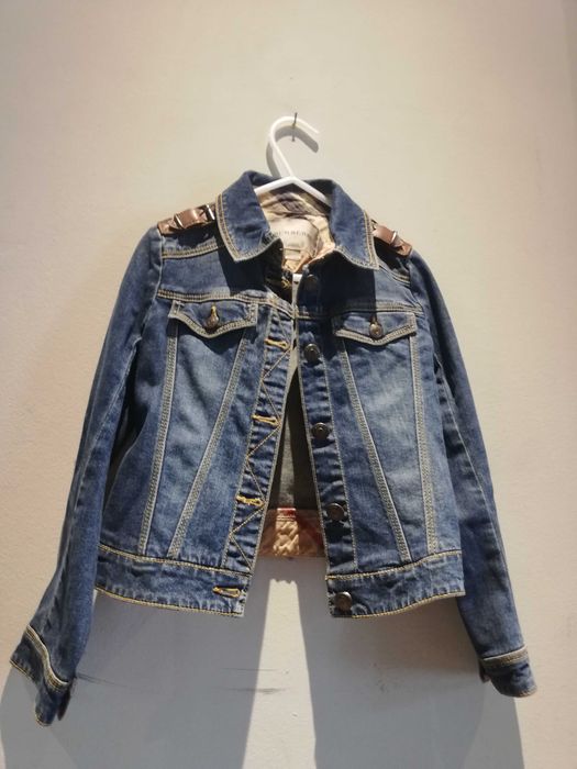 Geaca burberry originala denim pt fetite de 5anill