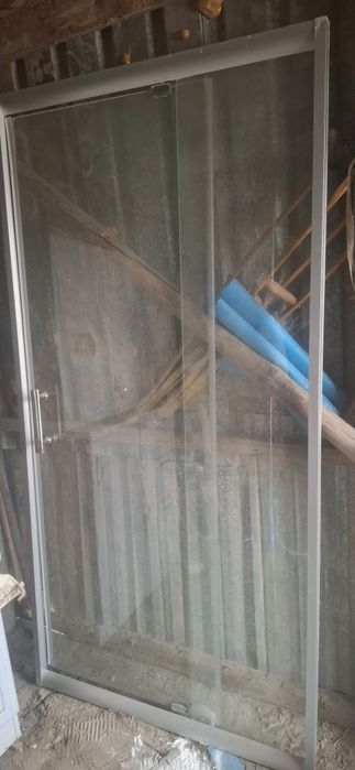 душевая дверь Длина 1/90ширина 96 бу хороший состоянием есть рамки