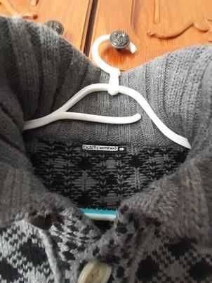 Pulovăr bărbătesc gros (gri+negru)