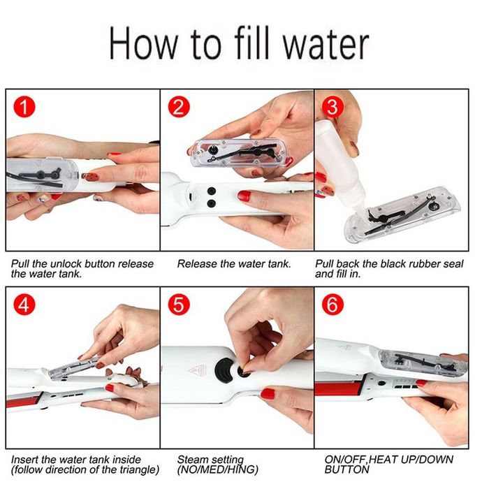 Професионална кератинова парна преса за коса с инфрачервена светлина