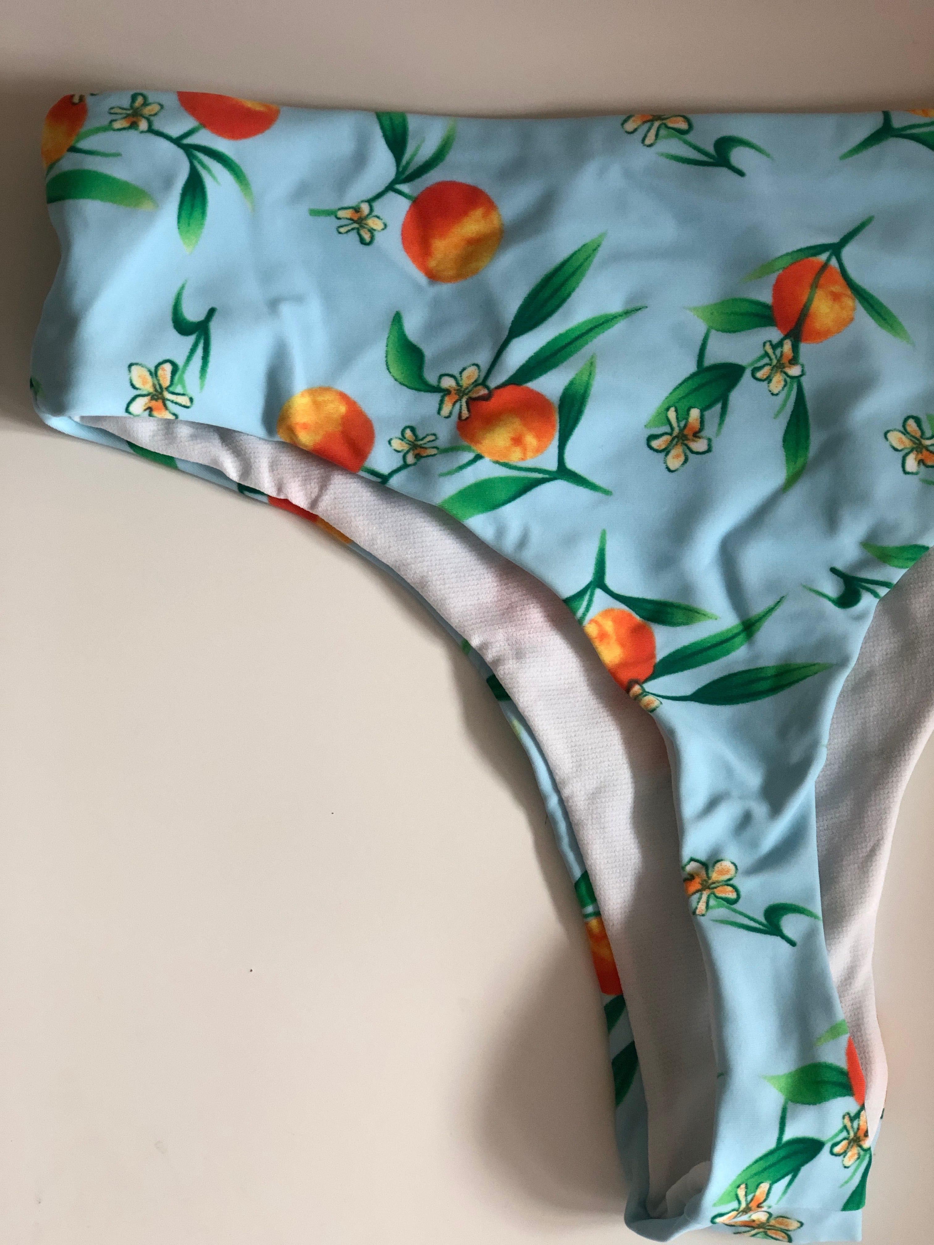 Costum de baie Amalfi cu print portocale - M/L