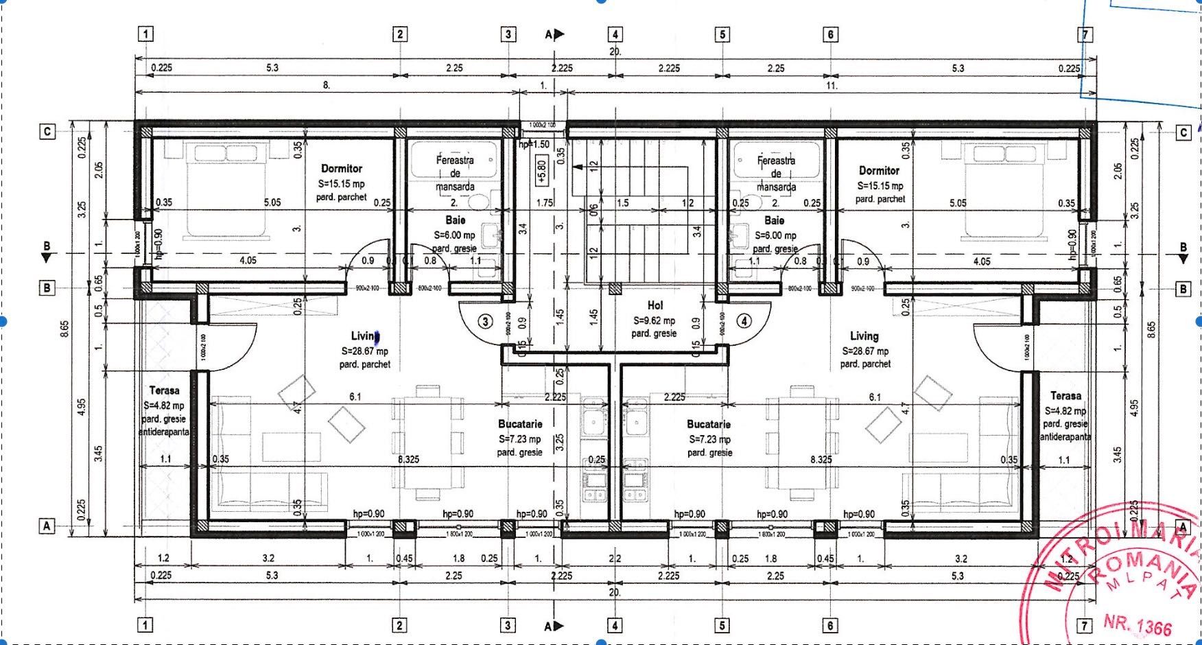 Apartament 2 camere, 57 mp, in cladire P+E+M, Izvor, Brasov