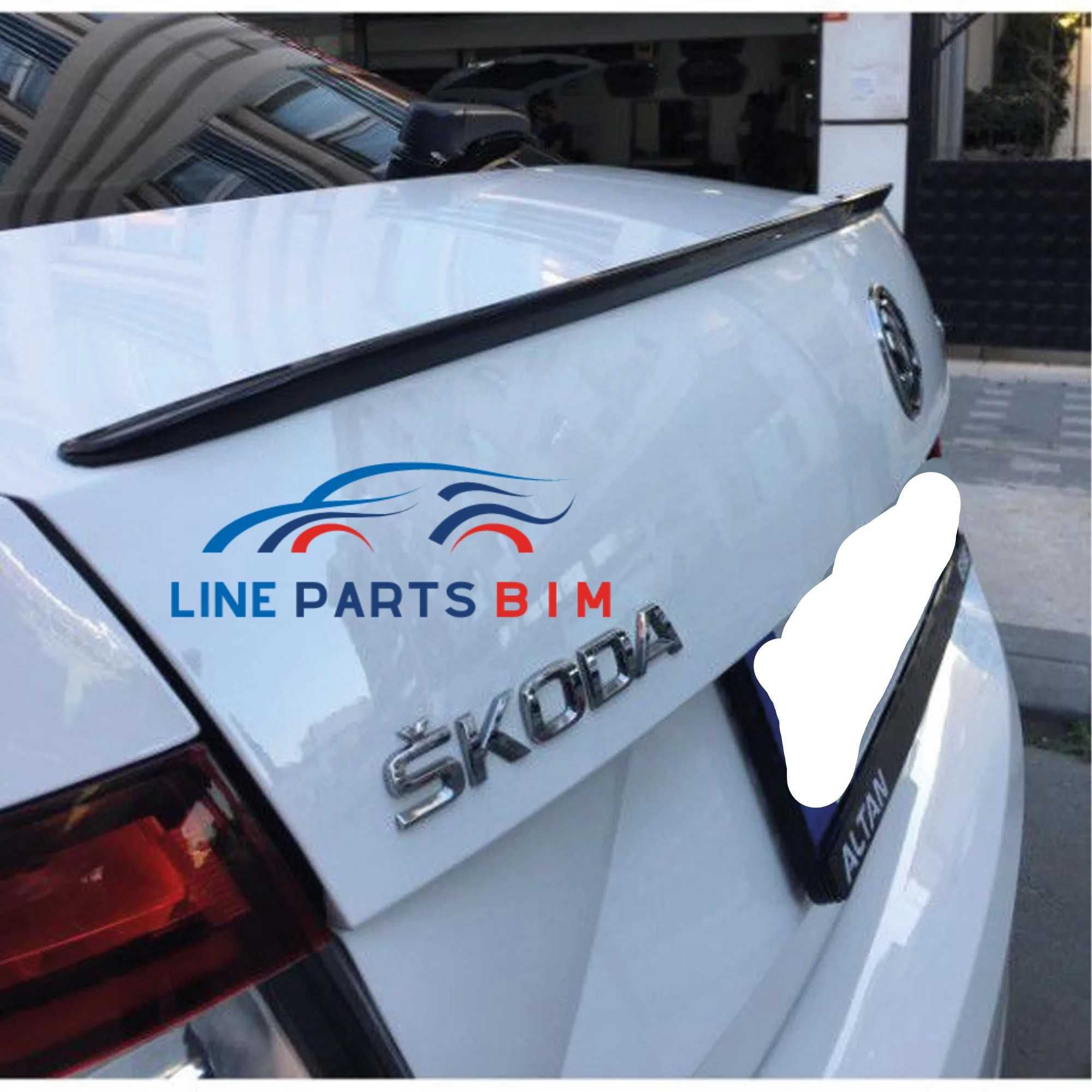 Eleron Spoiler Lip Portbagaj Skoda Octavia 2013-2019 Negru Lucios