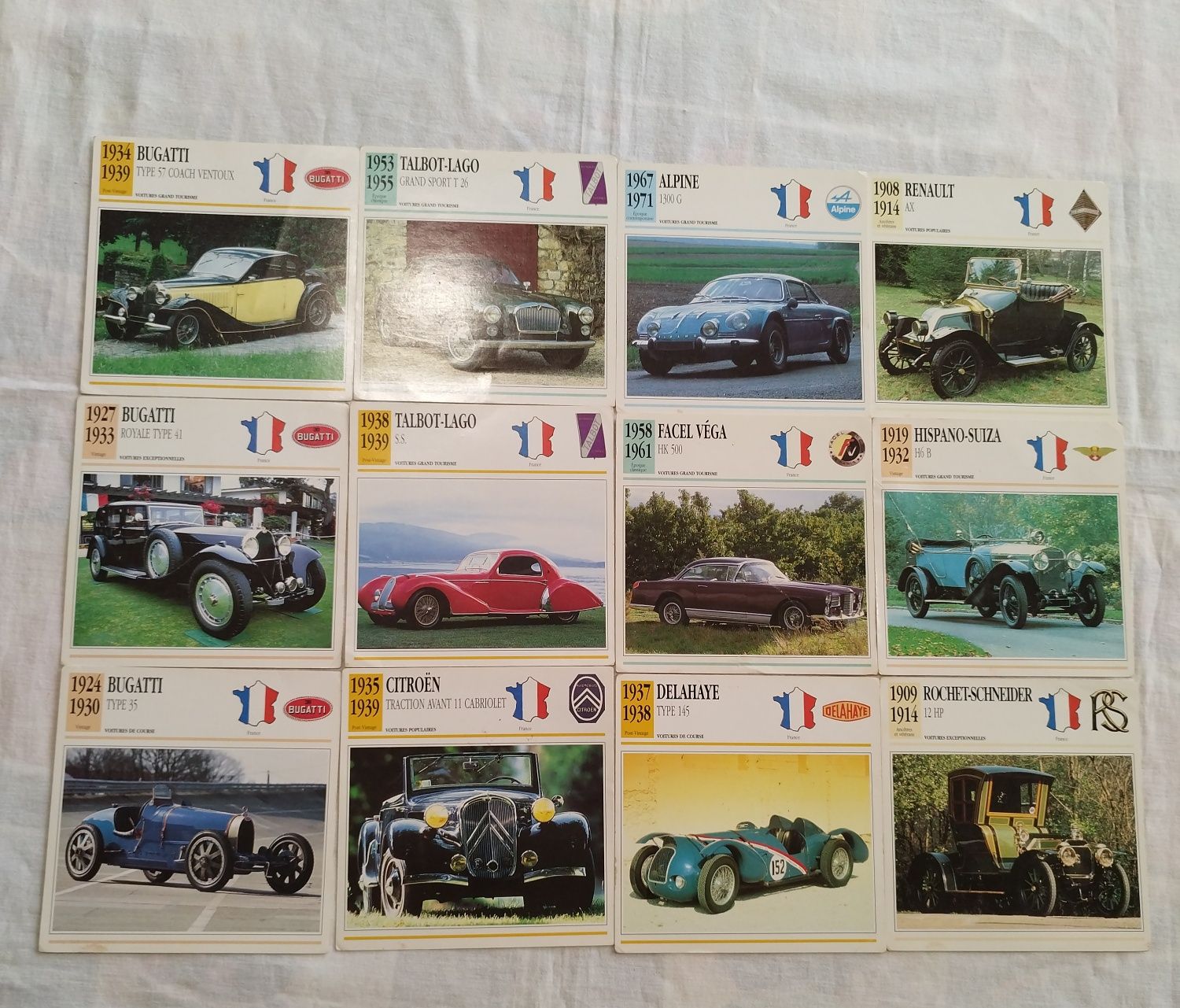Ретро 55бр. немски картички карти на ретро коли