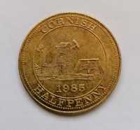 Moneda / Jeton 1985 Cornish Half Penny,