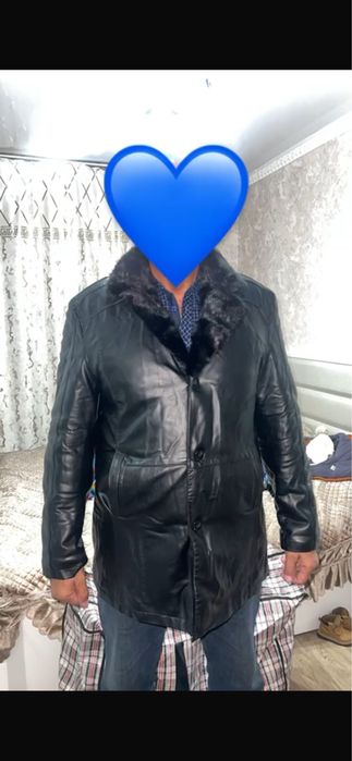 Продам дубленку мужскую натуральную с норковы воротником