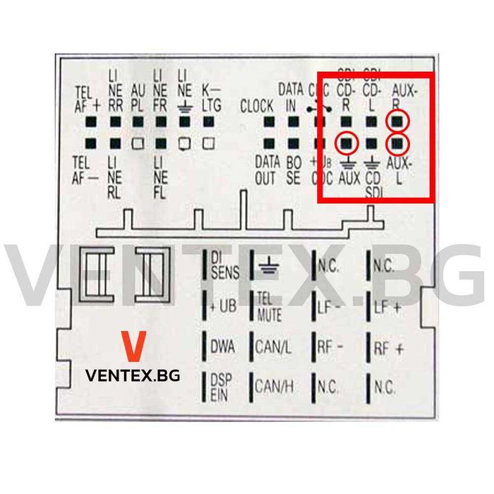 AUX кабел за Audi A3 A4 TT аукс кабел за ауди Concert, Chorus Symphony