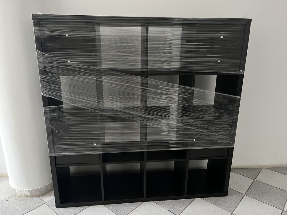 Etajera/ mobilier birou KALLAX, IKEA, negru