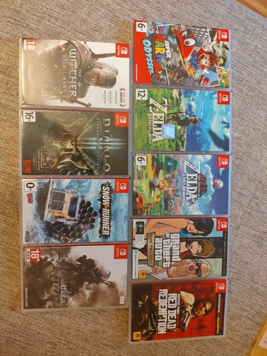 Игры Nintendo Switch состояние близкое к новому!