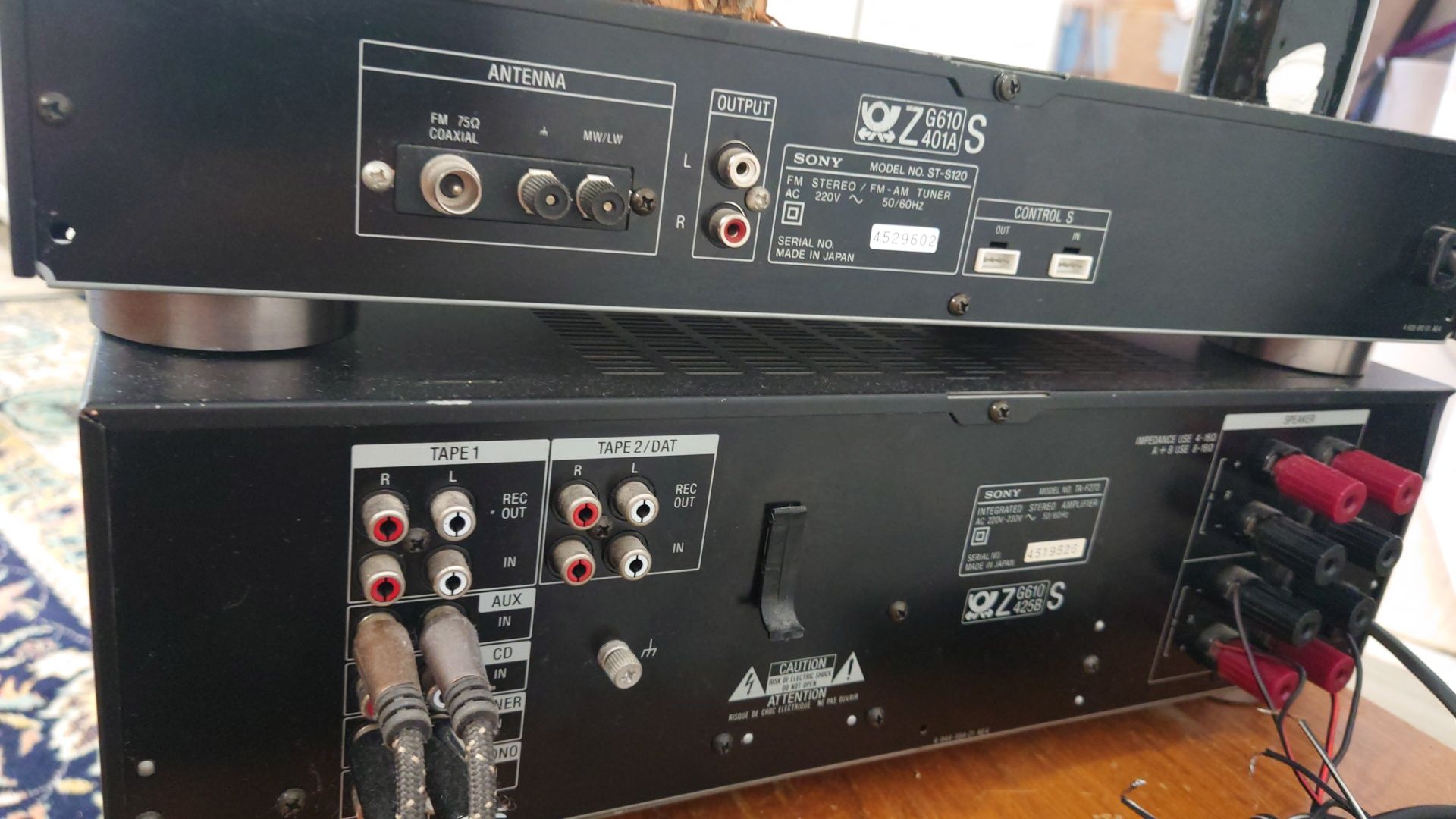 Vând Amplificator Sony și Tuner Sony Japan