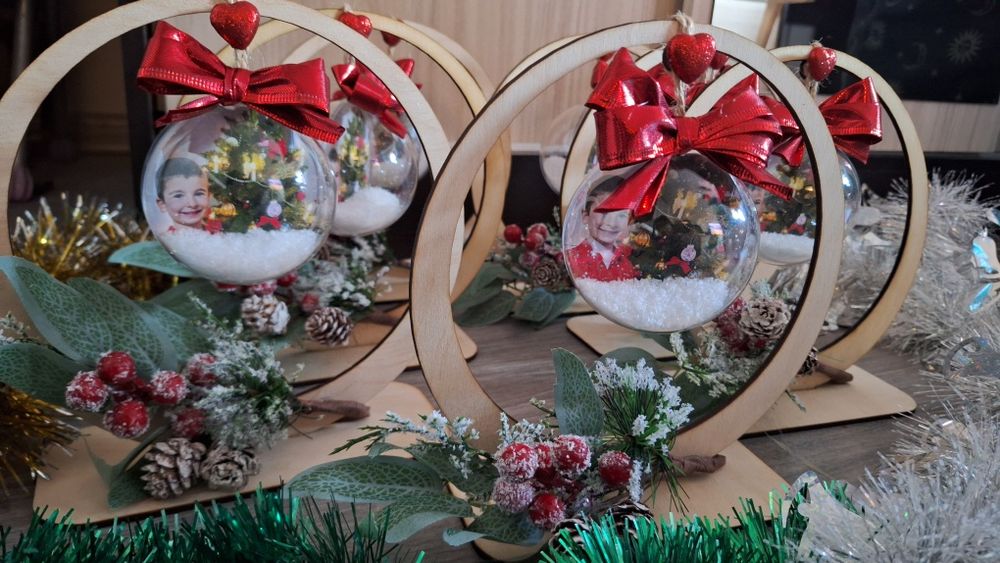 Топка за елха с ваша снимка