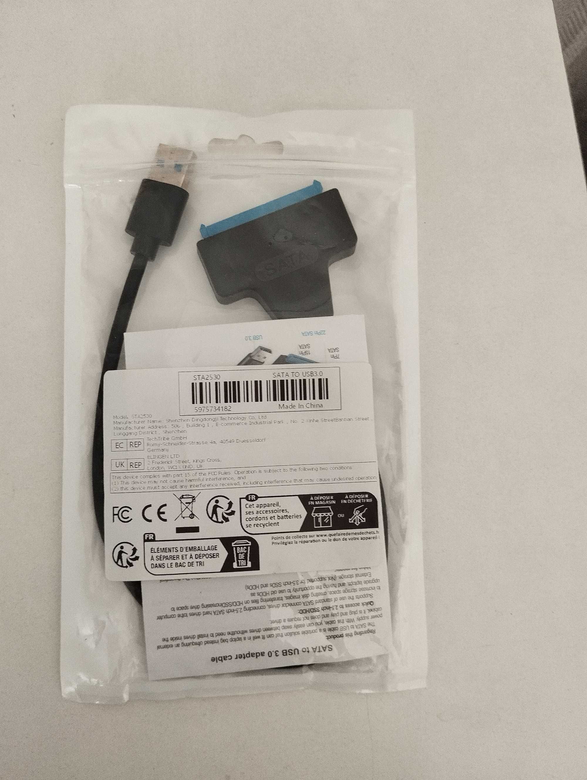 Кабель SATA-USB, адаптер жесткого диска